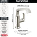 Delta Tetra: Single Handle Mid-Height Vessel Bathroom