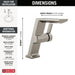 Delta Pivotal 699 Single Handle Mid-Height Vessel Bathroom Faucet