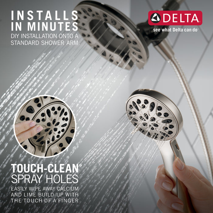 Delta Universal Showering Components 75491SN In2ition 4-Setting Two-in-One Shower