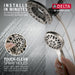 Delta Universal Showering Components 75491SN In2ition 4-Setting Two-in-One Shower