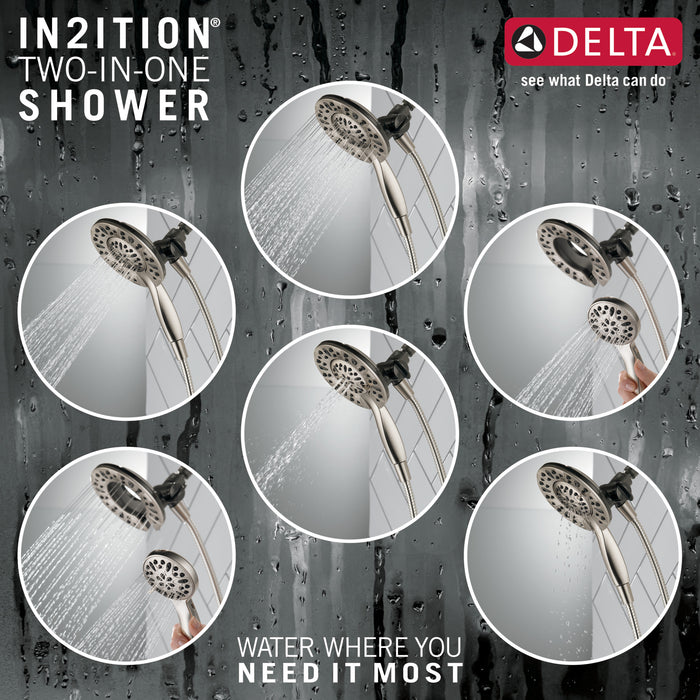 Delta Universal Showering Components 75491SN In2ition 4-Setting Two-in-One Shower