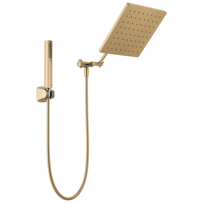 Delta Universal Showering Components 75527 10 inch Raincan Shower Head & Hand Held Combo with Adjustable Extension Arm
