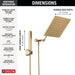 Delta Universal Showering Components 75527 10 inch Raincan Shower Head & Hand Held Combo with Adjustable Extension Arm