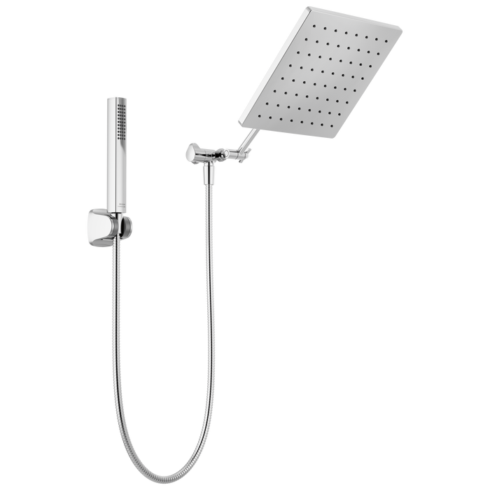 Delta Universal Showering Components 75527 10 inch Raincan Shower Head & Hand Held Combo with Adjustable Extension Arm