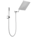 Delta Universal Showering Components 75527 10 inch Raincan Shower Head & Hand Held Combo with Adjustable Extension Arm
