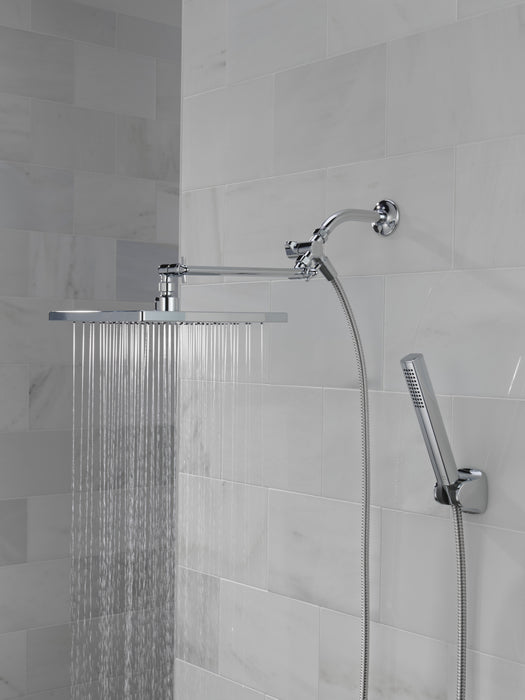 Delta Universal Showering Components 75527 10 inch Raincan Shower Head & Hand Held Combo with Adjustable Extension Arm
