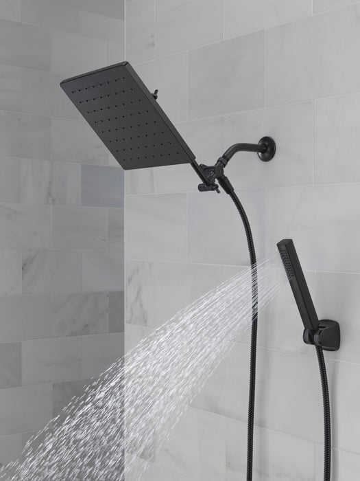 Delta Universal Showering Components 75527 10 inch Raincan Shower Head & Hand Held Combo with Adjustable Extension Arm