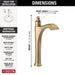 Delta Dorval 756 Single Handle Vessel Bathroom Faucet