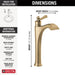 Delta Dorval 756 Single Handle Vessel Bathroom Faucet