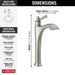 Delta Dorval 756 Single Handle Vessel Bathroom Faucet