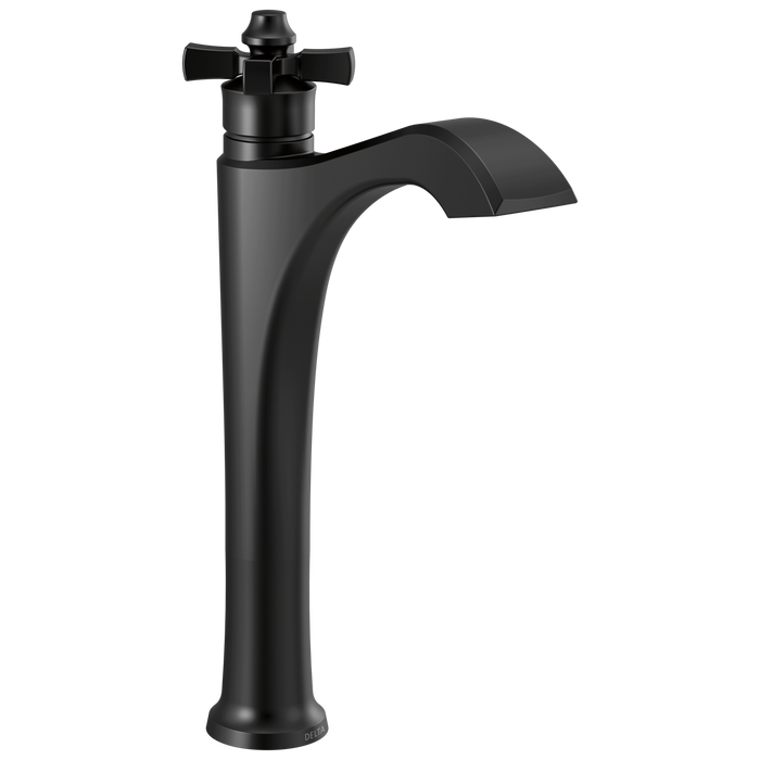 Delta Dorval 757 Single Handle Vessel Bathroom Faucet, matte black