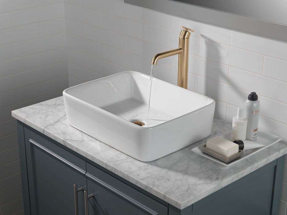 Delta Trinsic: Single Handle Vessel Bathroom Faucet