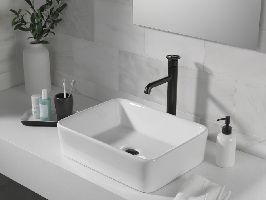 Delta Trinsic: Single Handle Vessel Bathroom Faucet