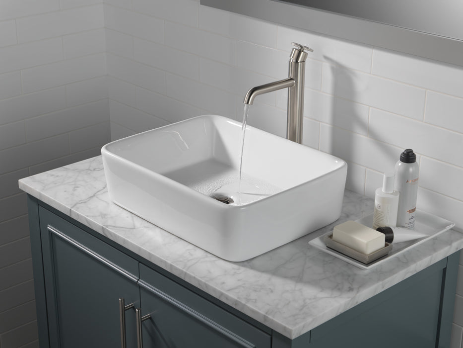 Delta Trinsic: Single Handle Vessel Bathroom Faucet
