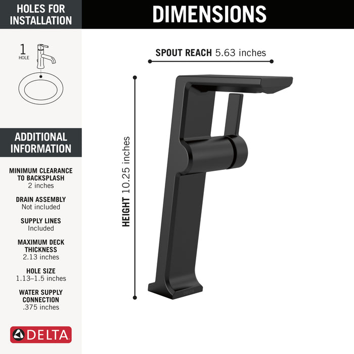 Delta Pivotal: Single Handle Vessel Bathroom Faucet