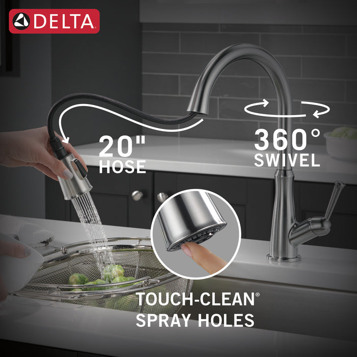 Delta Westville: Single Handle Pull-Down Kitchen Faucet