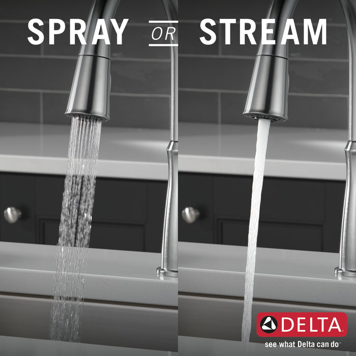 Delta Westville: Single Handle Pull-Down Kitchen Faucet