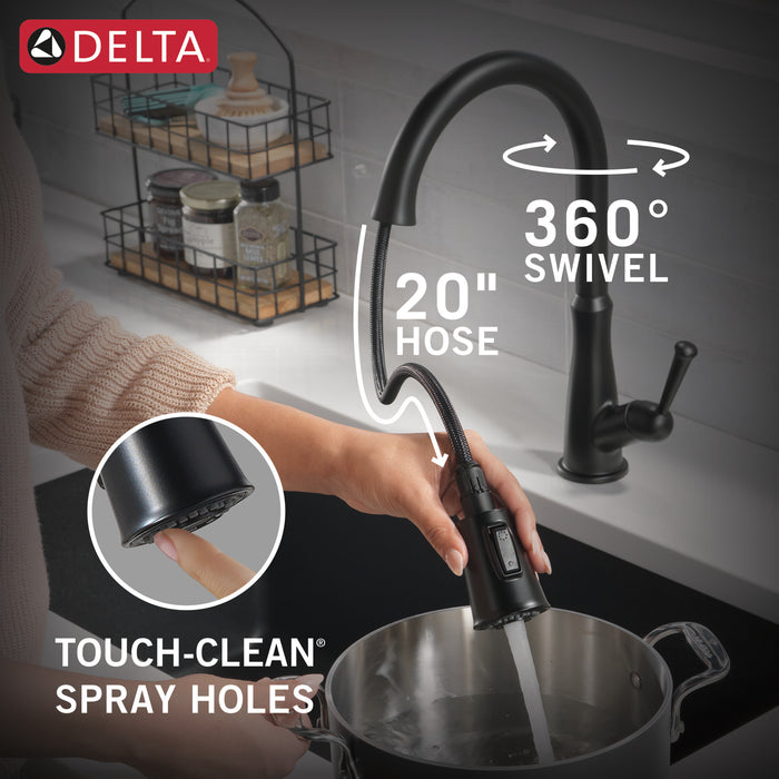 Delta Westville: Single Handle Pull-Down Kitchen Faucet