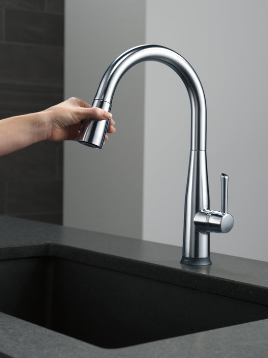 Delta Essa 9113TV VoiceIQ Single Handle Pull-Down Faucet with TouchTouch 2O Technology
