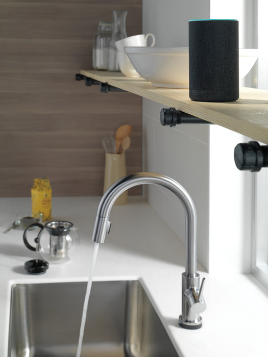 Delta Trinsic:9159TV VoiceIQ Single-Handle Pull-Down Kitchen Faucet with Touch<sub>2</sub>O Technology