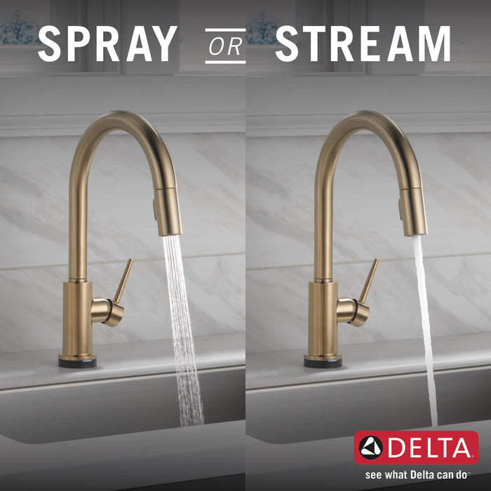 Delta Trinsic:9159TV VoiceIQ Single-Handle Pull-Down Kitchen Faucet with Touch<sub>2</sub>O Technology