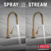 Delta Trinsic:9159TV VoiceIQ Single-Handle Pull-Down Kitchen Faucet with Touch<sub>2</sub>O Technology