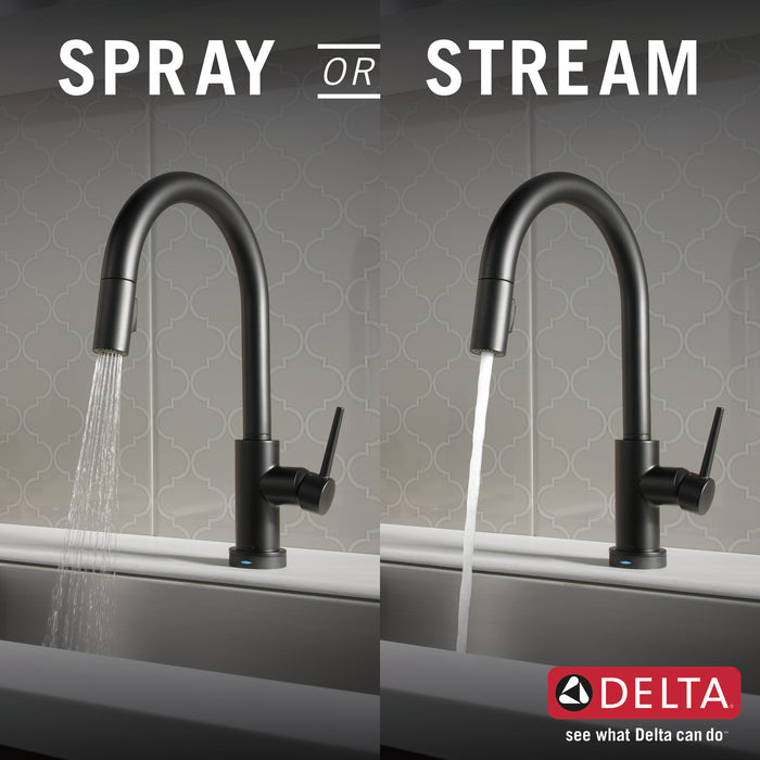 Delta Trinsic:9159TV VoiceIQ Single-Handle Pull-Down Kitchen Faucet with Touch<sub>2</sub>O Technology