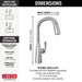 Delta Stryke: Single Handle Pull Down Kitchen Faucet