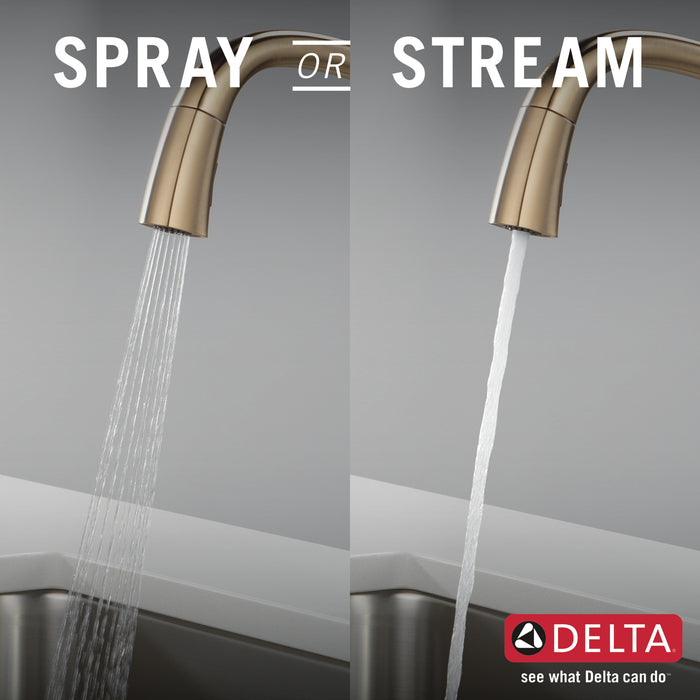 Delta Stryke: Single Handle Pull Down Kitchen Faucet