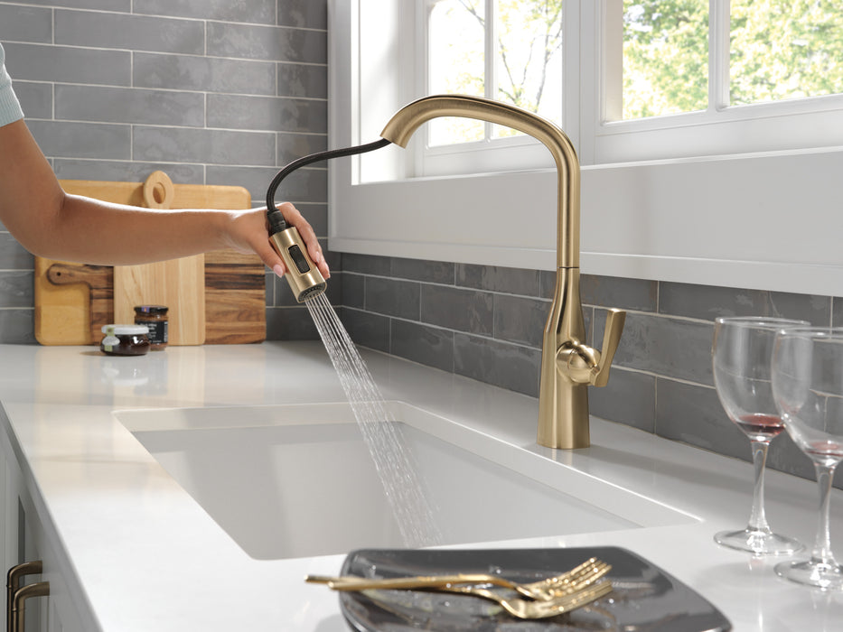 Delta Stryke: Single Handle Pull Down Kitchen Faucet