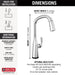 Delta Stryke 9176T Single Handle Pull-Down Kitchen Faucet with TouchTouch 2O Technology