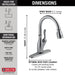 Delta Leland: VoiceIQ Single Handle Pull-Down Faucet with Touch2O Technology