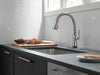 Delta Coranto 9179T Single Handle Pull-Down Kitchen Faucet with TouchTouch 2O Technology, arctic stainless - view 5