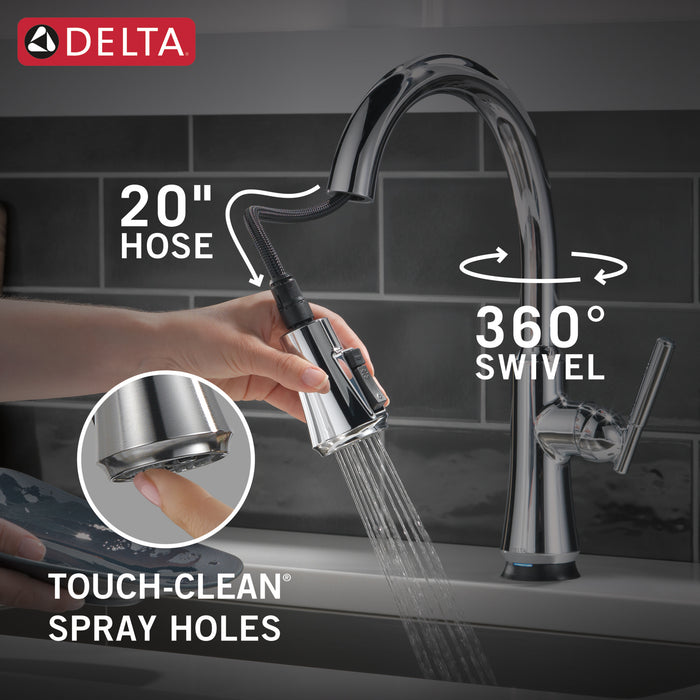 Delta Coranto:9179T Single Handle Pull Down Kitchen Faucet with Touch<sub>2</sub>O Technology