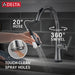 Delta Coranto:9179T Single Handle Pull Down Kitchen Faucet with Touch<sub>2</sub>O Technology