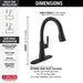 Delta Coranto:9179T Single Handle Pull Down Kitchen Faucet with Touch<sub>2</sub>O Technology