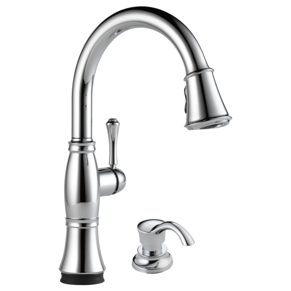 Delta Cassidy™: Single Handle Pull-Down Kitchen Faucet with Touch<sub>2</sub>O and ShieldSpray Technologies