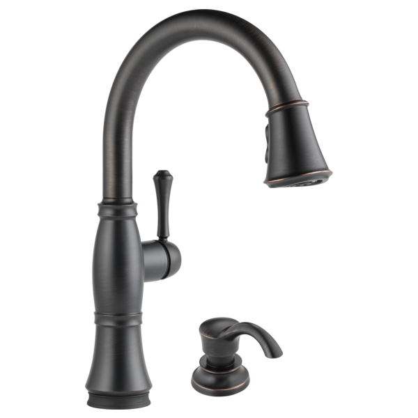Delta Cassidy™: Single Handle Pull-Down Kitchen Faucet with Touch<sub>2</sub>O and ShieldSpray Technologies