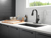Delta Leland: Single Handle Pull-Down Bar / Prep Faucet with Touch<sub>2</sub>O Technology