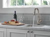 Delta Leland 9678T Single Handle Pull-Down Bar / Prep Faucet with TouchTouch 2O Technology