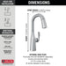 Delta Stryke: Single Handle Pull-Down Bar/Prep Faucet