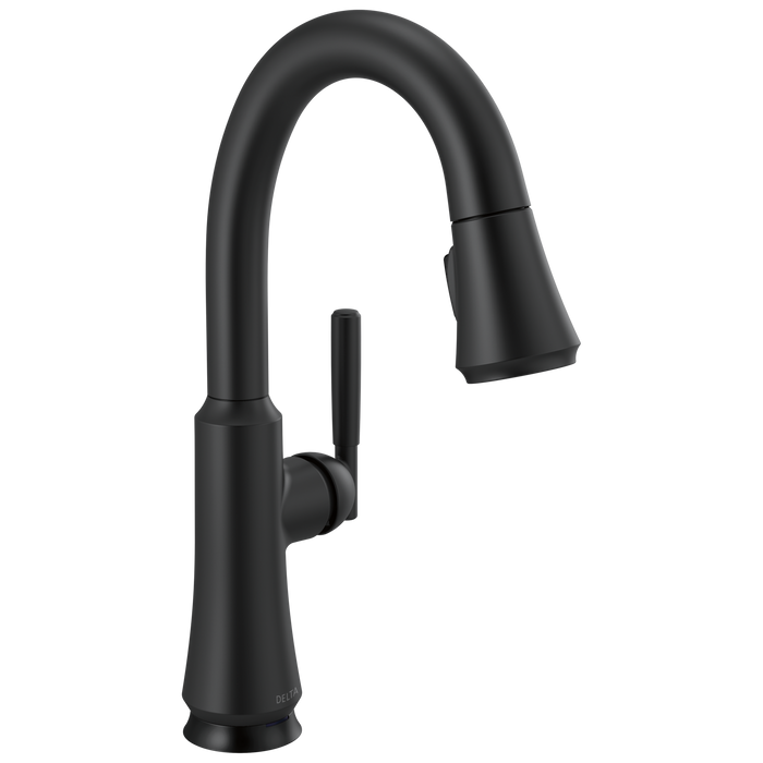 Delta Coranto 9979T Single Handle Pull-Down Bar/Prep Faucet with TouchTouch 2O Technology, matte black