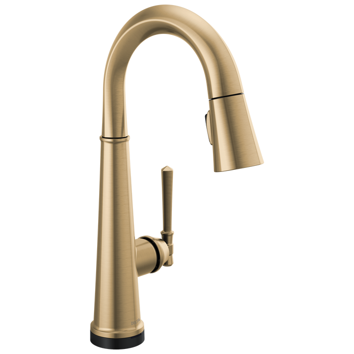 Delta Emmeline: Single Handle Pull Down Bar/Prep Faucet with Touch2O Technology