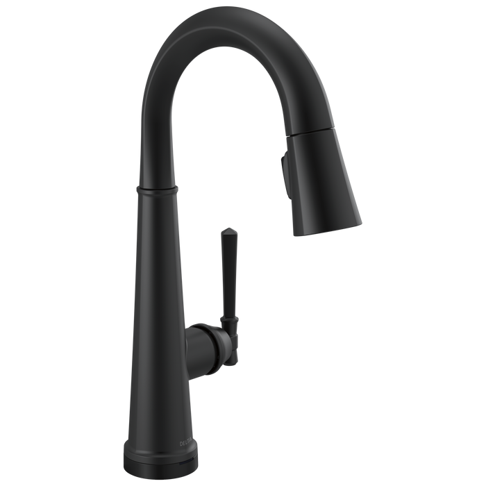 Delta Emmeline: Single Handle Pull Down Bar/Prep Faucet with Touch2O Technology