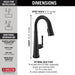 Delta Emmeline: Single Handle Pull Down Bar/Prep Faucet with Touch2O Technology