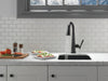 Delta Emmeline: Single Handle Pull Down Bar/Prep Faucet with Touch2O Technology