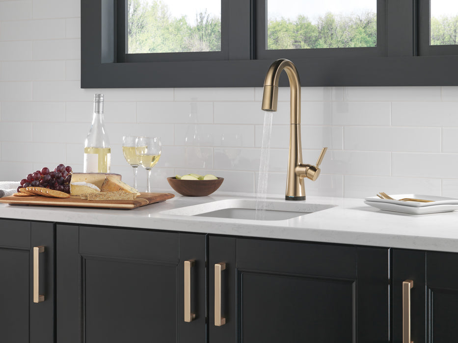 Delta Monrovia: Single Handle Pull-Down Bar/Prep Faucet with Touch2O Technology