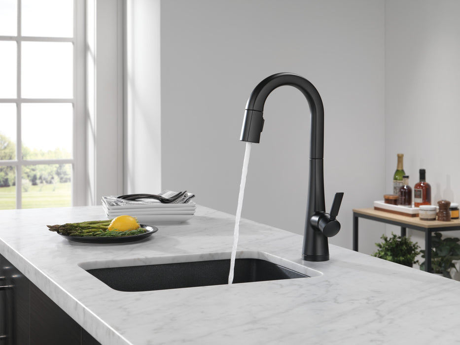 Delta Monrovia: Single Handle Pull-Down Bar/Prep Faucet with Touch2O Technology