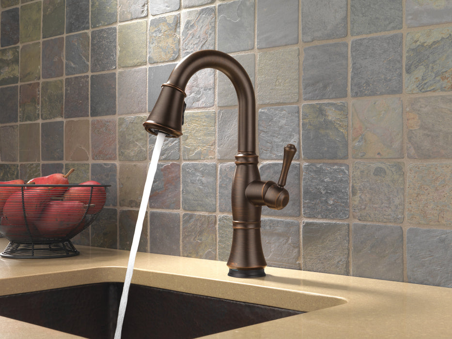 Delta Cassidy: Single Handle Pulldown Bar/Prep with Touch<sub>2</sub>O Technology