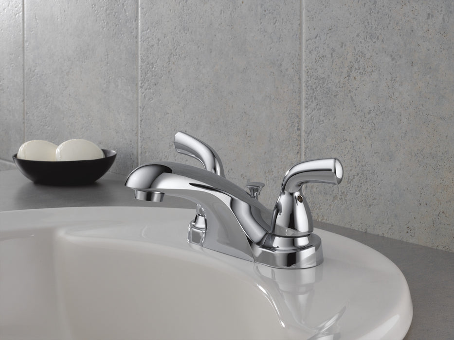 DELTA Foundations: Two Handle Centerset Bathroom Faucet